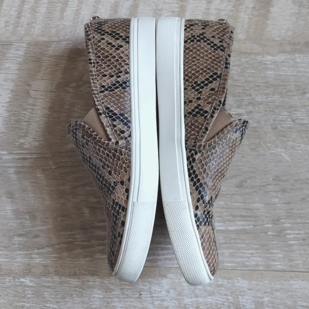Steve Madden Symba Snakeskin Slip On Sneakers - Picture 4 of 11